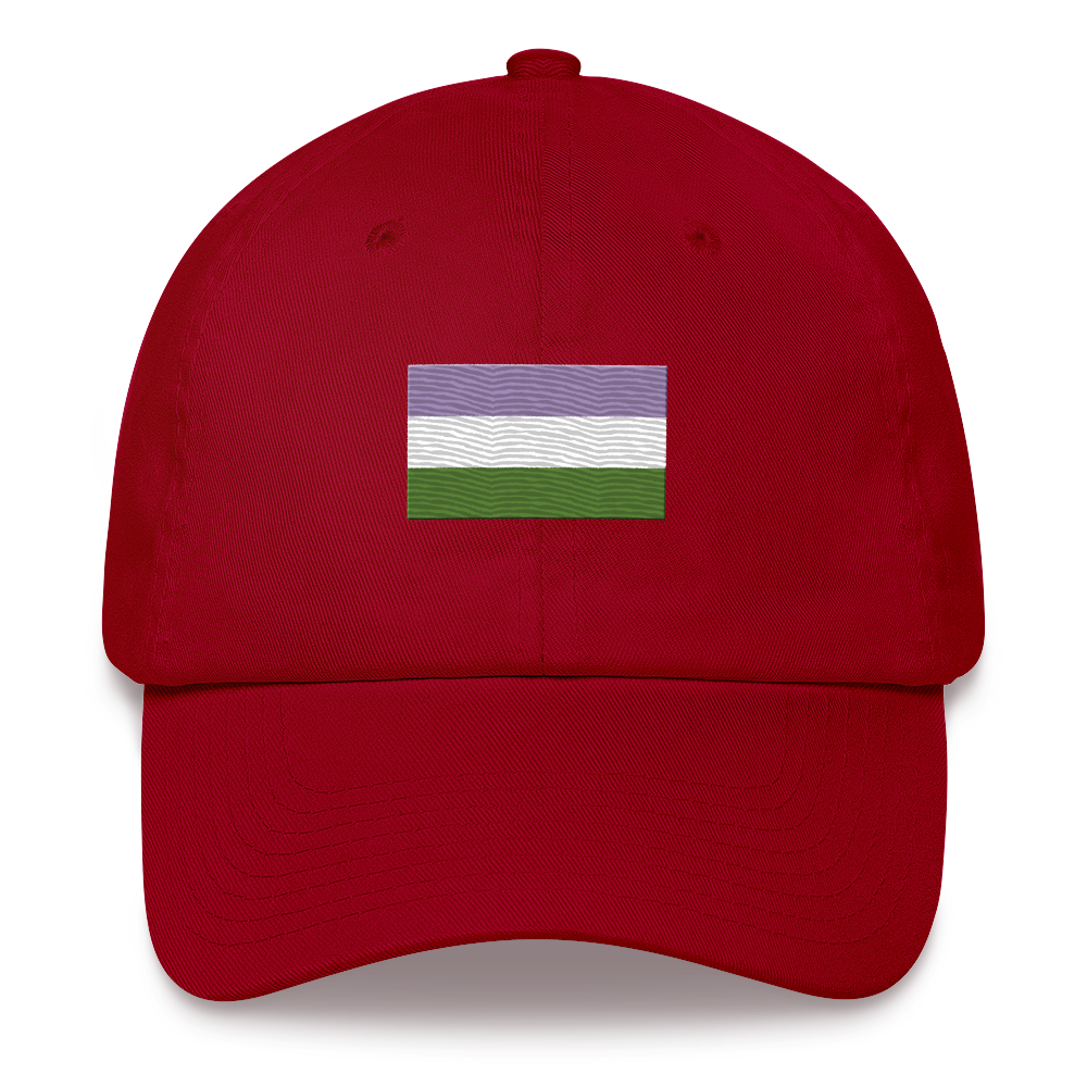 Genderqueer Pride Flag Embroidered Hat