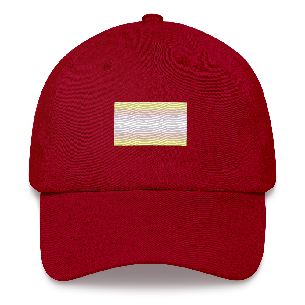 Pangender Pride Flag Embroidered Hat