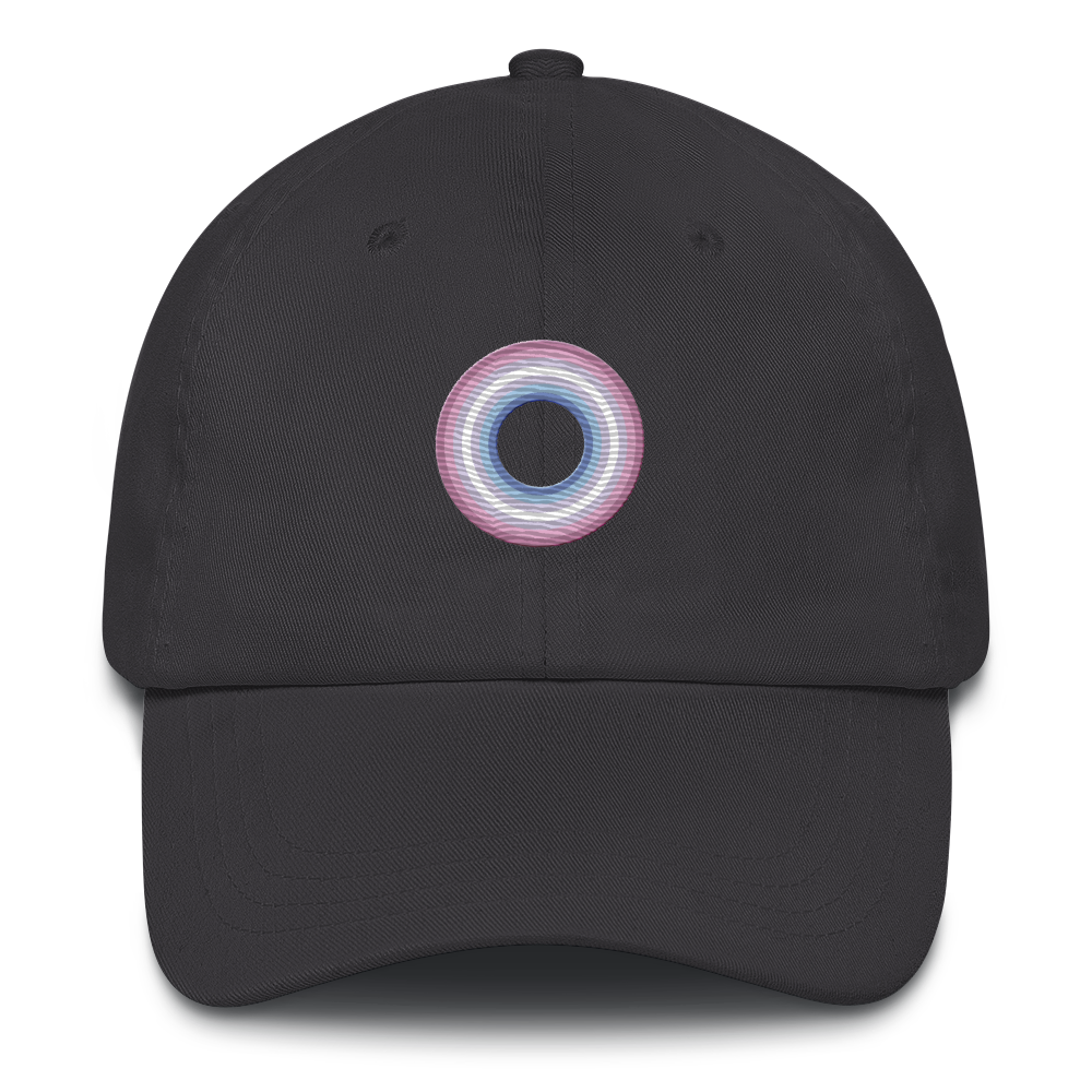 Embroidered Hat: Bigender Pride Ring Emblem Design