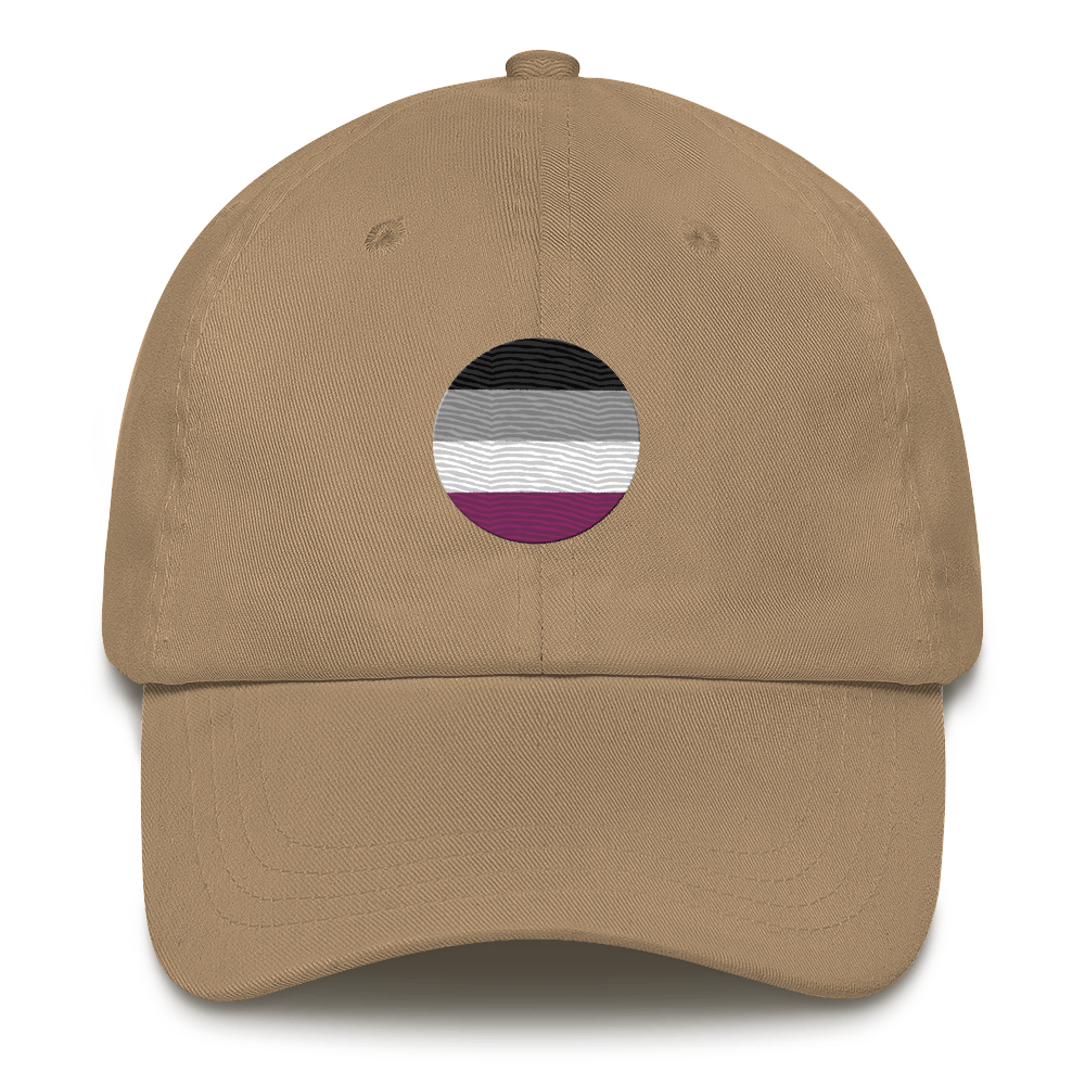 Asexual Flag Embroidered Circle Cap: Celebratory LGBTQ+ Pride Design