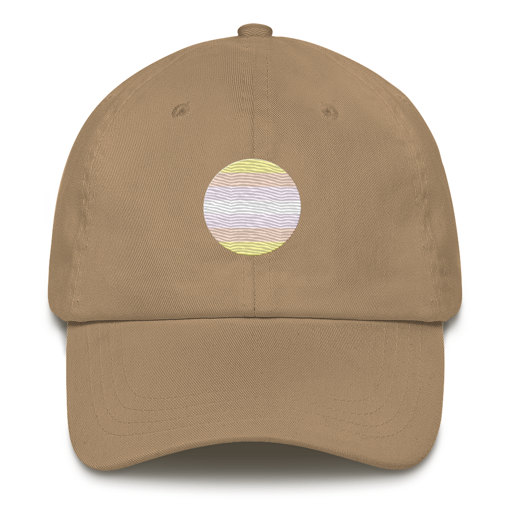 Pangender Flag Embroidered Circle Cap: Celebratory LGBTQ+ Pride Design