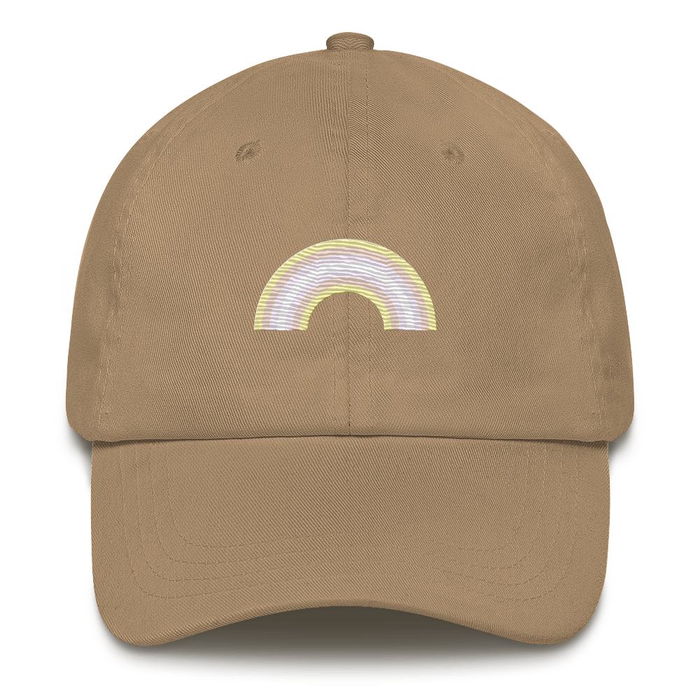 Embroidered Pangender Rainbow Hat: Pride Flag LGBTQ+ Design