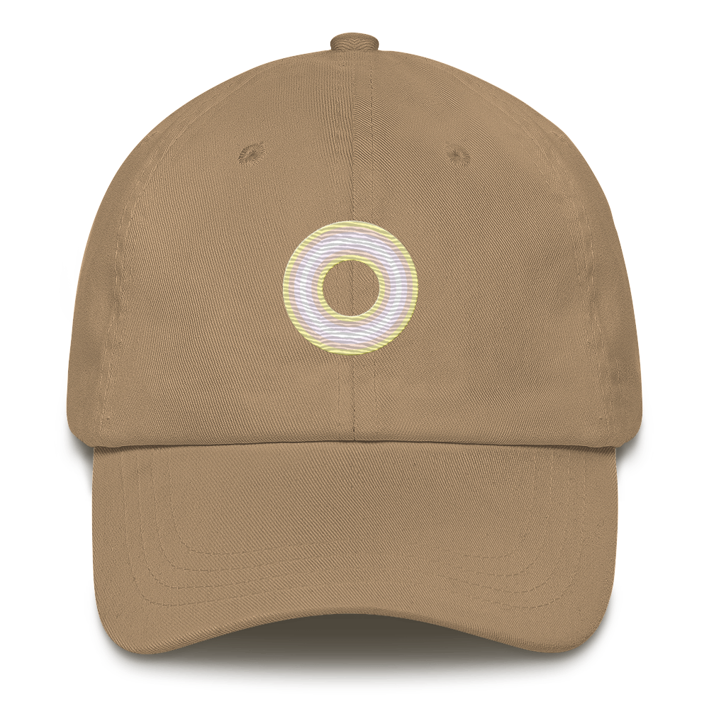Embroidered Hat: Pangender Pride Ring Emblem Design