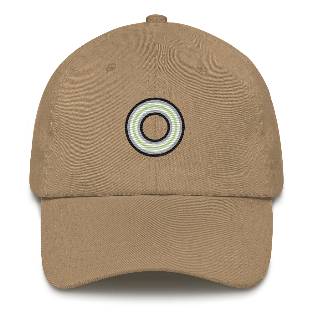 Embroidered Hat: Agender Pride Ring Emblem Design