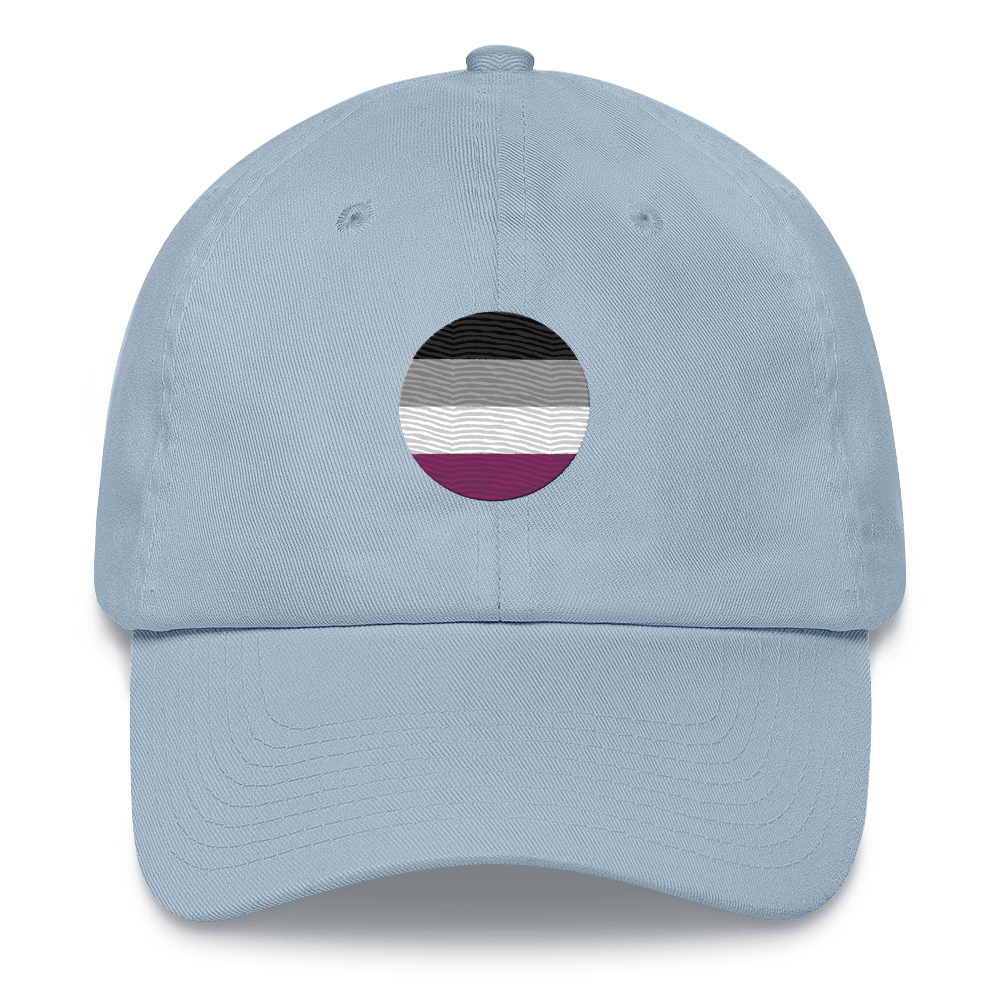 Asexual Flag Embroidered Circle Cap: Celebratory LGBTQ+ Pride Design