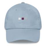 Embroidered Demisexual Hat: Pride Flag Horizontal Square Design