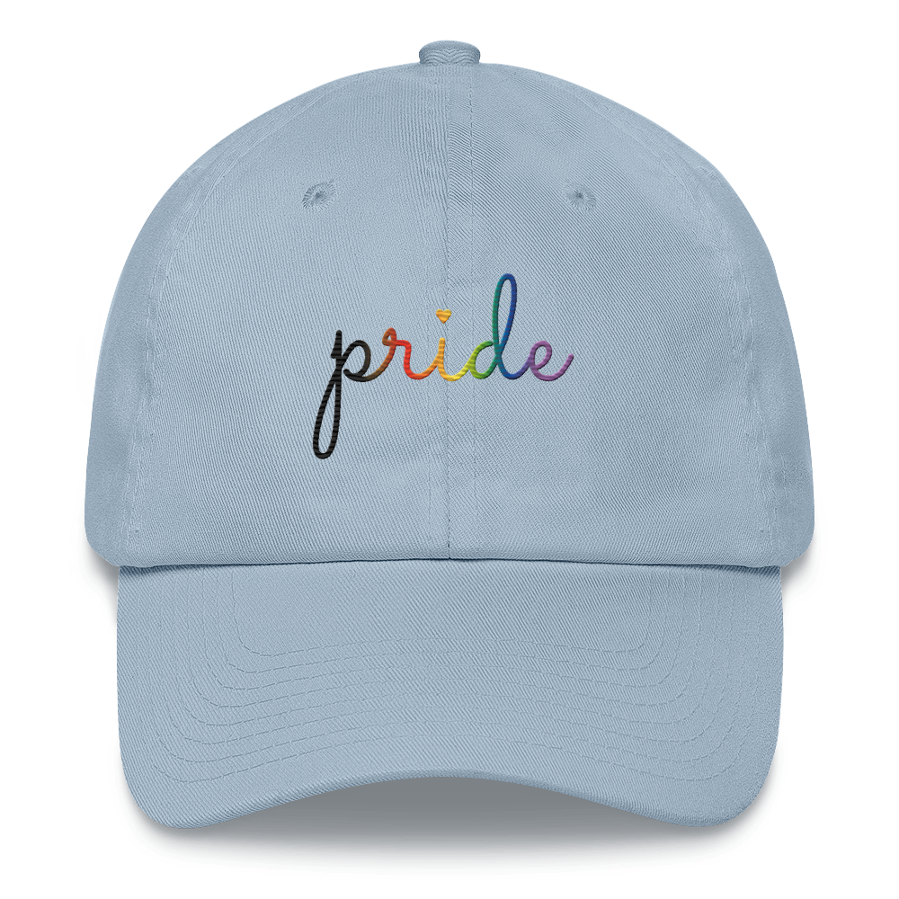 Philly  Pride Hat: Cursive 'Pride' in Gradient Colors
