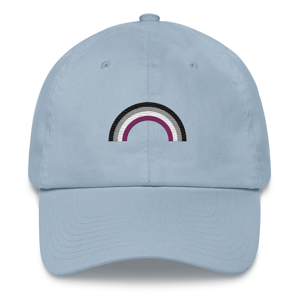 Embroidered Asexual Rainbow Hat: Pride Flag LGBTQ+ Design