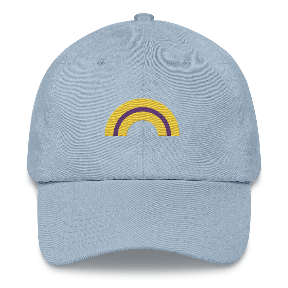 Embroidered Intersex Rainbow Hat: Pride Flag LGBTQ+ Design