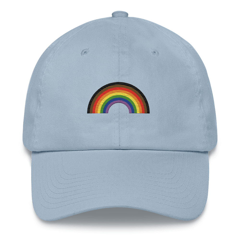 Embroidered Philly Pride Rainbow Hat: Pride Flag LGBTQ+ Design