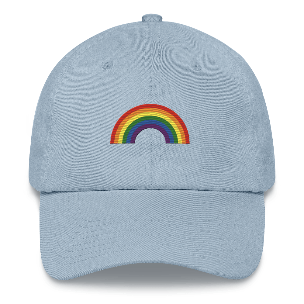 Embroidered Pride Rainbow Hat: Pride Flag LGBTQ+ Design