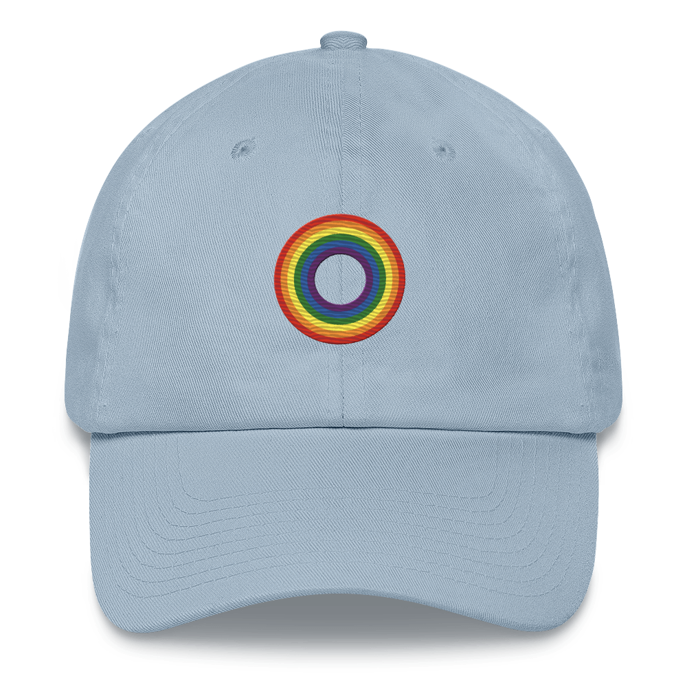Embroidered Hat: LGBTQ+ Pride Ring Emblem Design