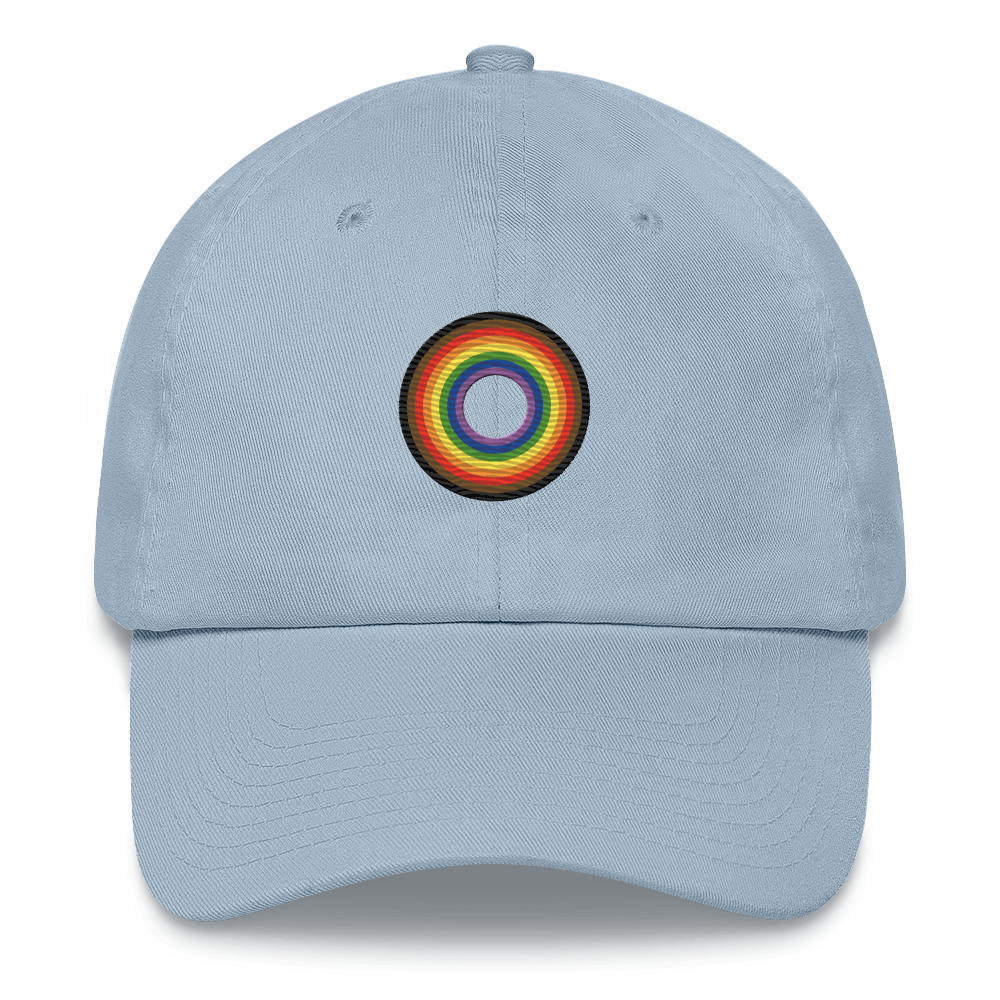 Embroidered Hat: Philly Pride Flag Ring Emblem Design