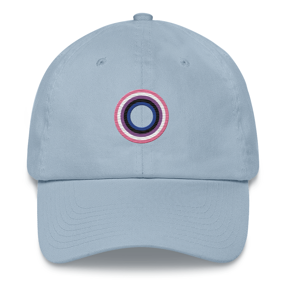 Embroidered Hat: Genderfluid Pride Ring Emblem Design