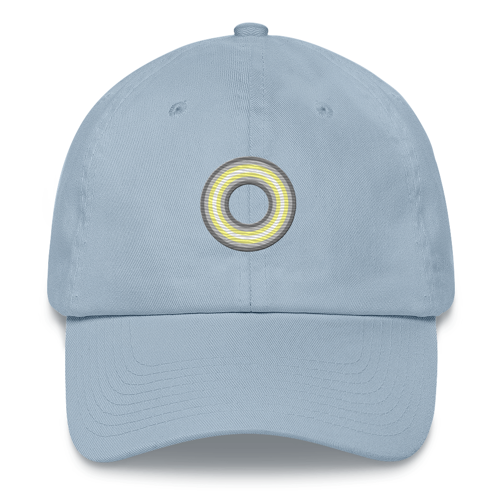 Embroidered Hat: Demigender Pride Ring Emblem Design