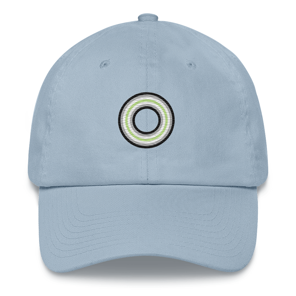 Embroidered Hat: Agender Pride Ring Emblem Design