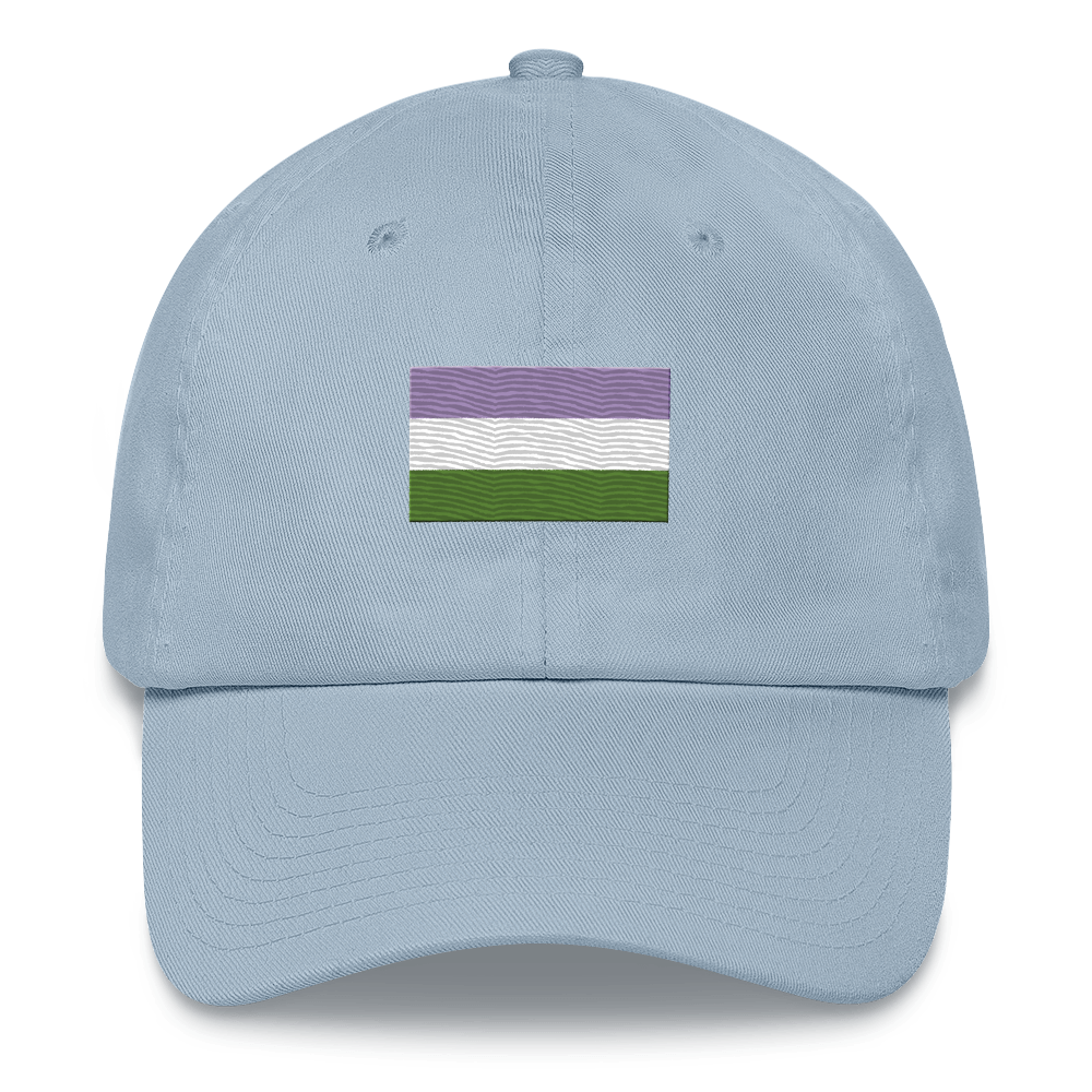 Genderqueer Pride Flag Embroidered Hat