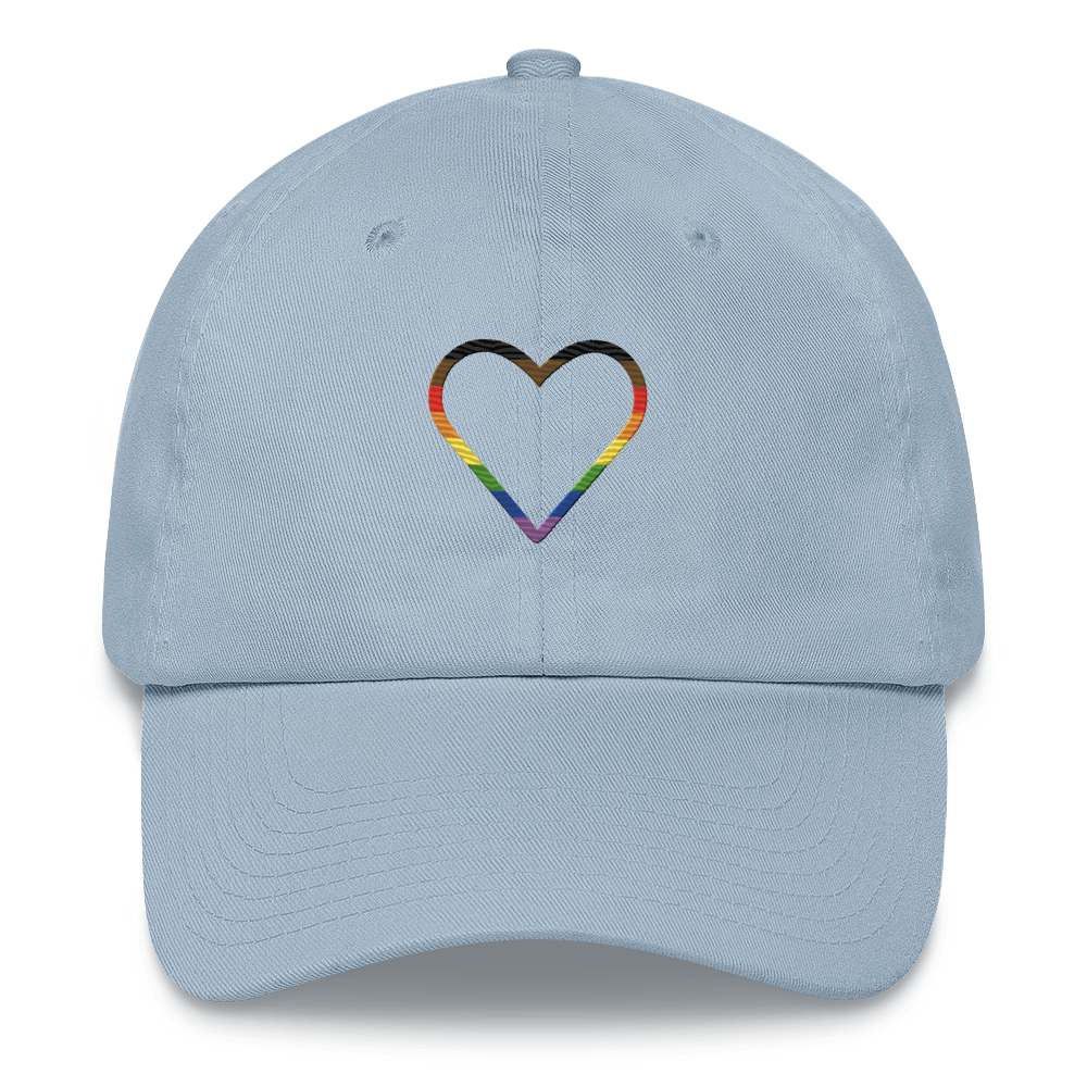 Philly Pride Heart Hat: Embroidered Pride Cap