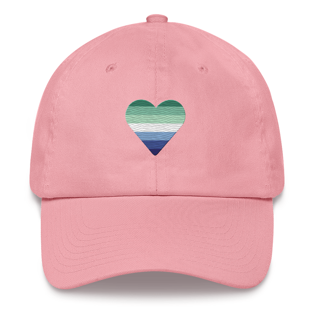 Gay Pride Flag Embroidered Heart Hat: Celebratory LGBTQ+ Pride Design