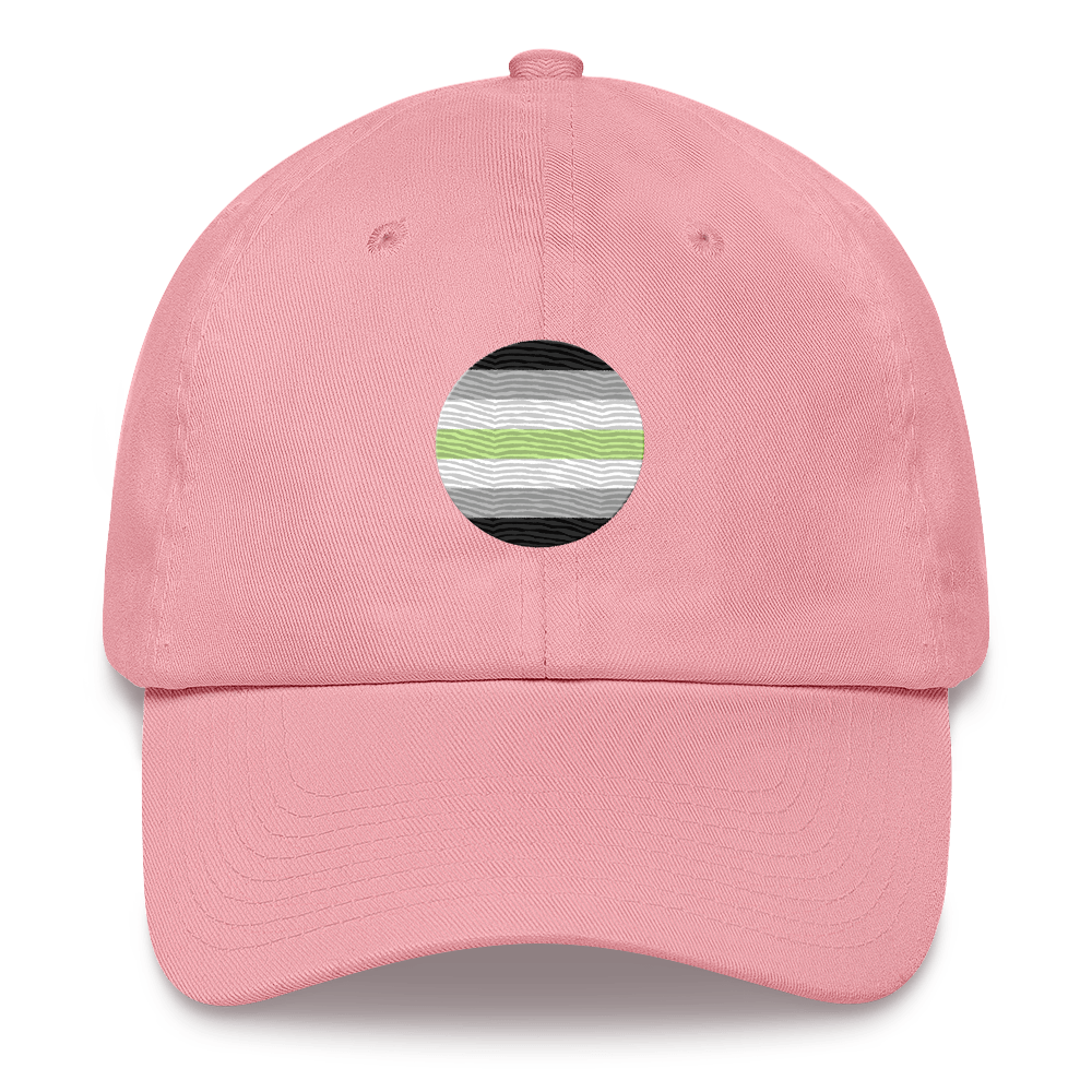 Agender Flag Embroidered Circle Cap: Celebratory LGBTQ+ Pride Design