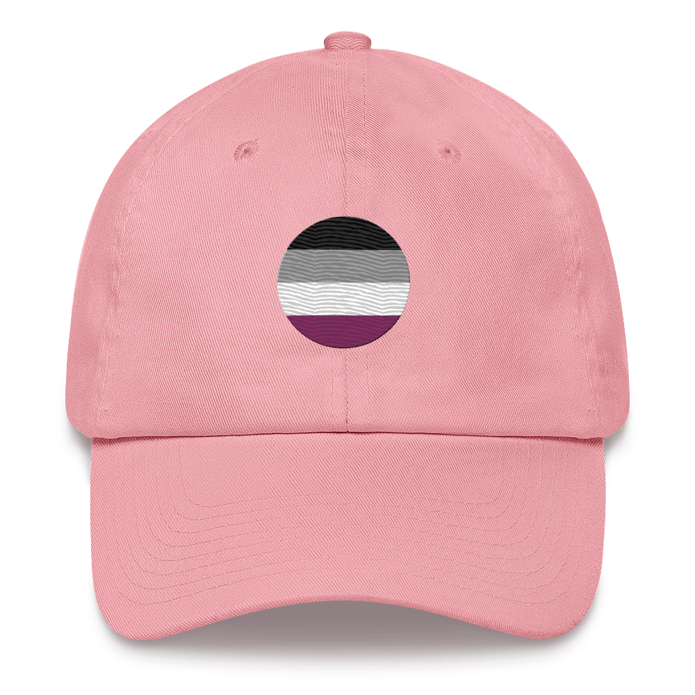 Asexual Flag Embroidered Circle Cap: Celebratory LGBTQ+ Pride Design