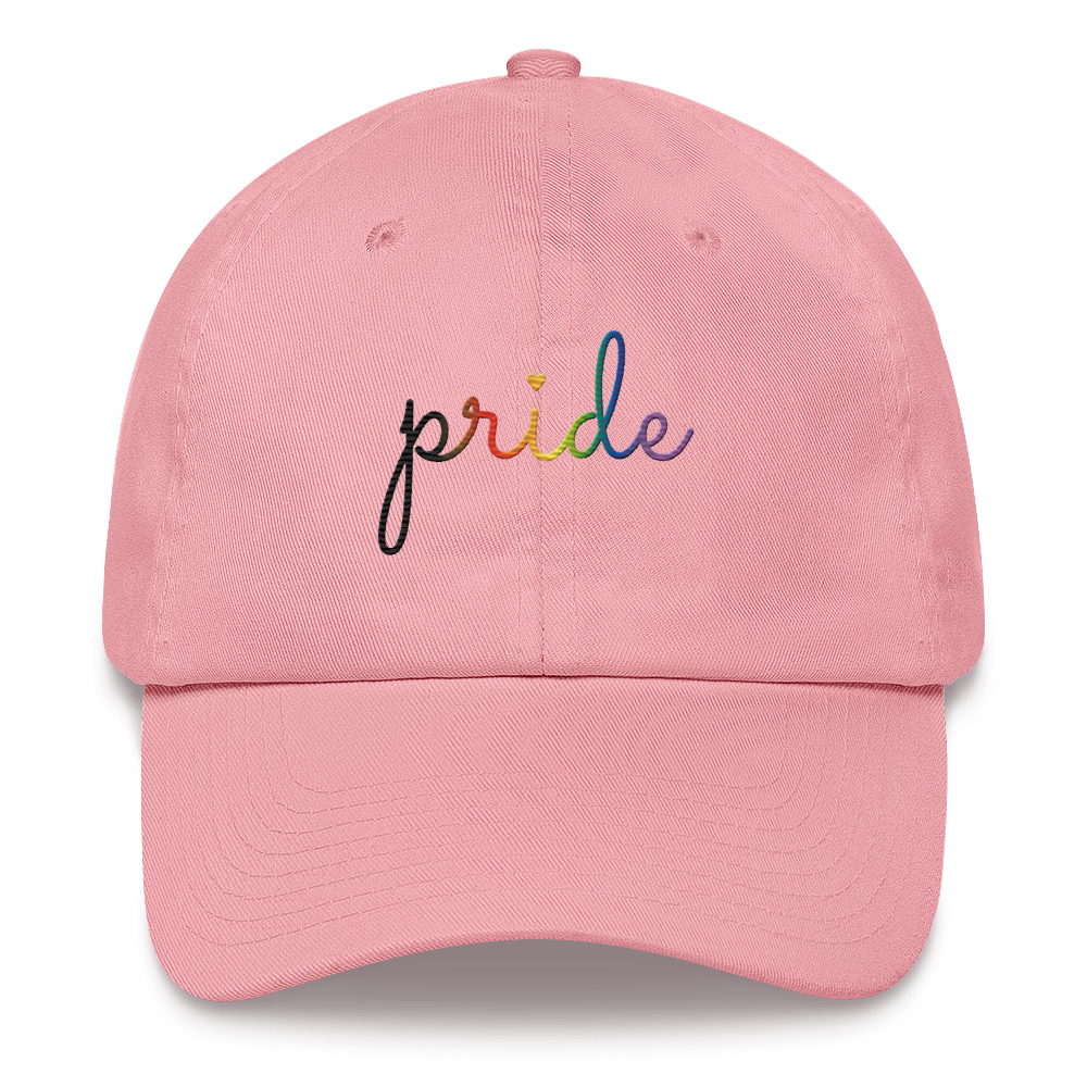 Philly  Pride Hat: Cursive 'Pride' in Gradient Colors