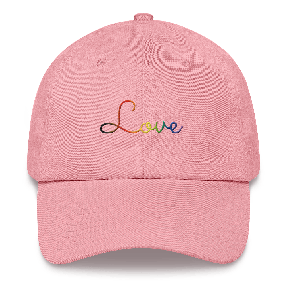 Philly Pride Love Script Hat: Elegantly Embroidered Pride Cap
