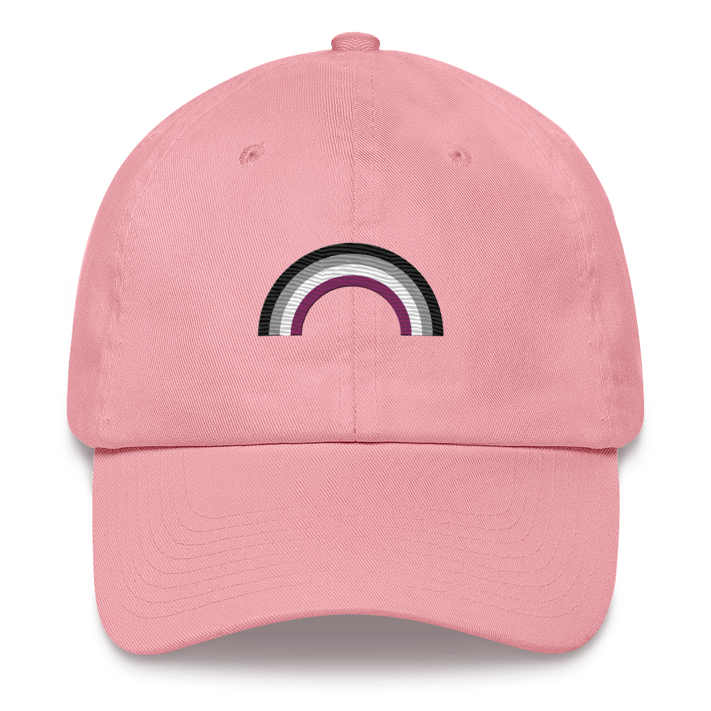 Embroidered Asexual Rainbow Hat: Pride Flag LGBTQ+ Design
