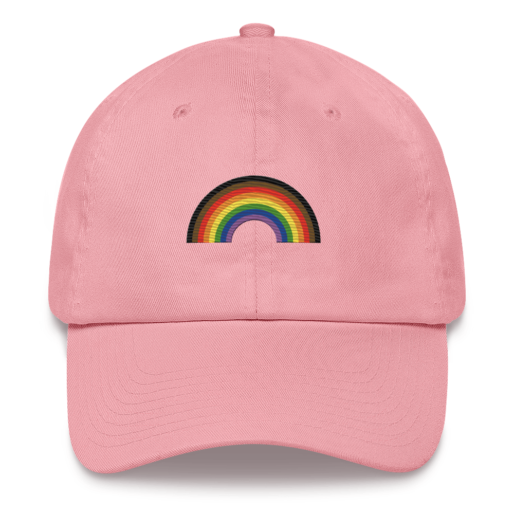 Embroidered Philly Pride Rainbow Hat: Pride Flag LGBTQ+ Design