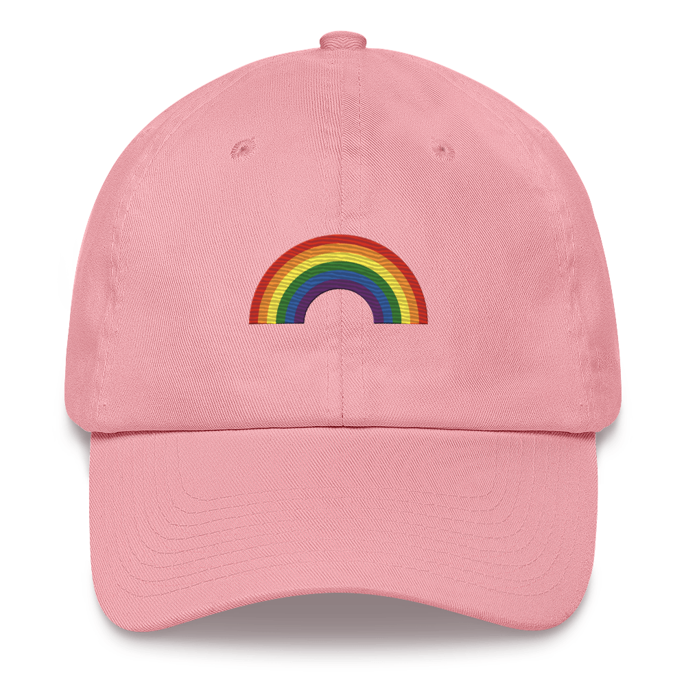 Embroidered Pride Rainbow Hat: Pride Flag LGBTQ+ Design
