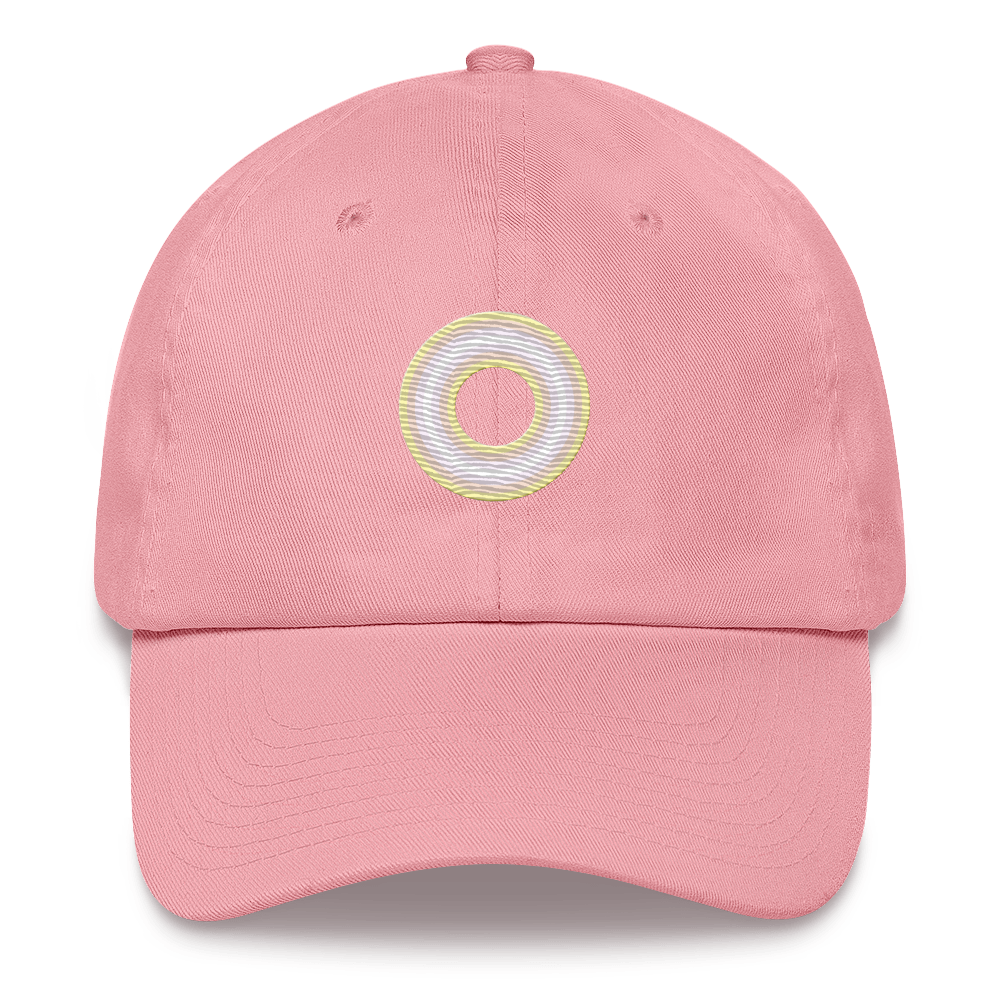 Embroidered Hat: Pangender Pride Ring Emblem Design