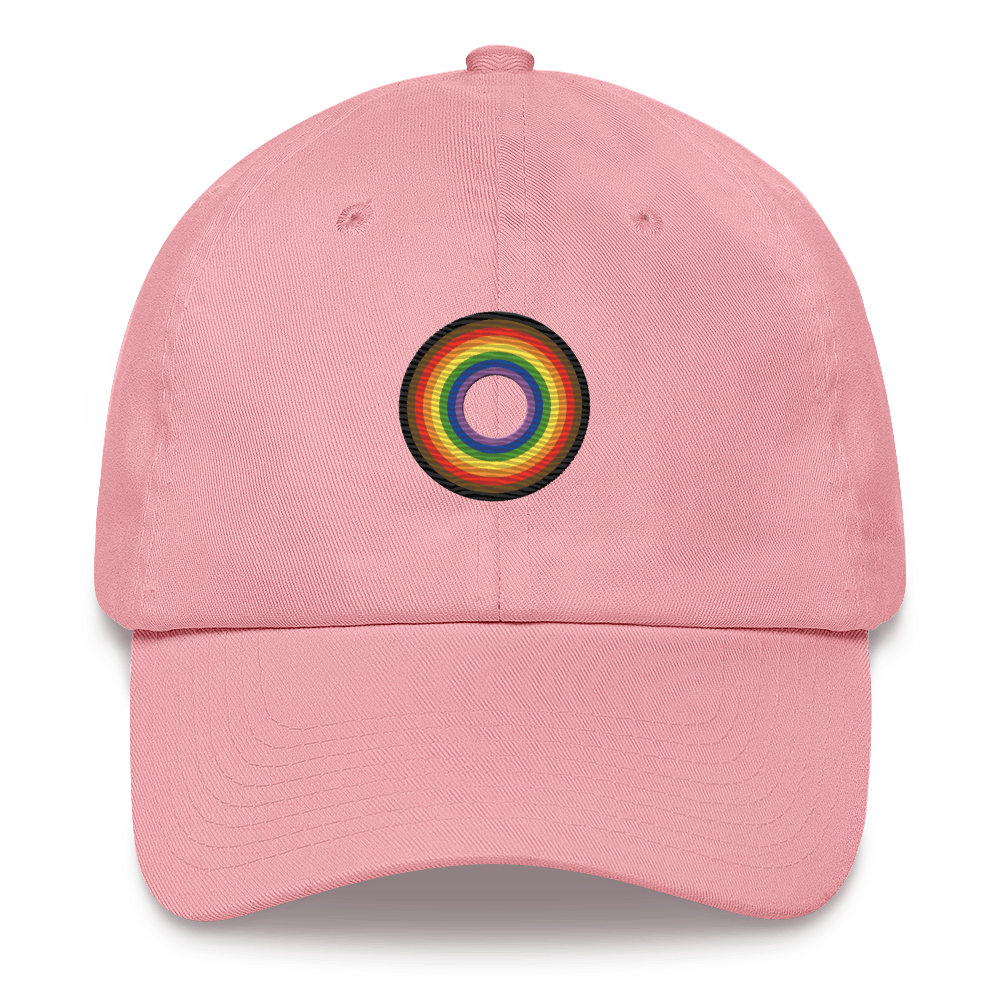 Embroidered Hat: Philly Pride Flag Ring Emblem Design