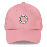 Embroidered Hat: Genderqueer Pride Ring Emblem Design