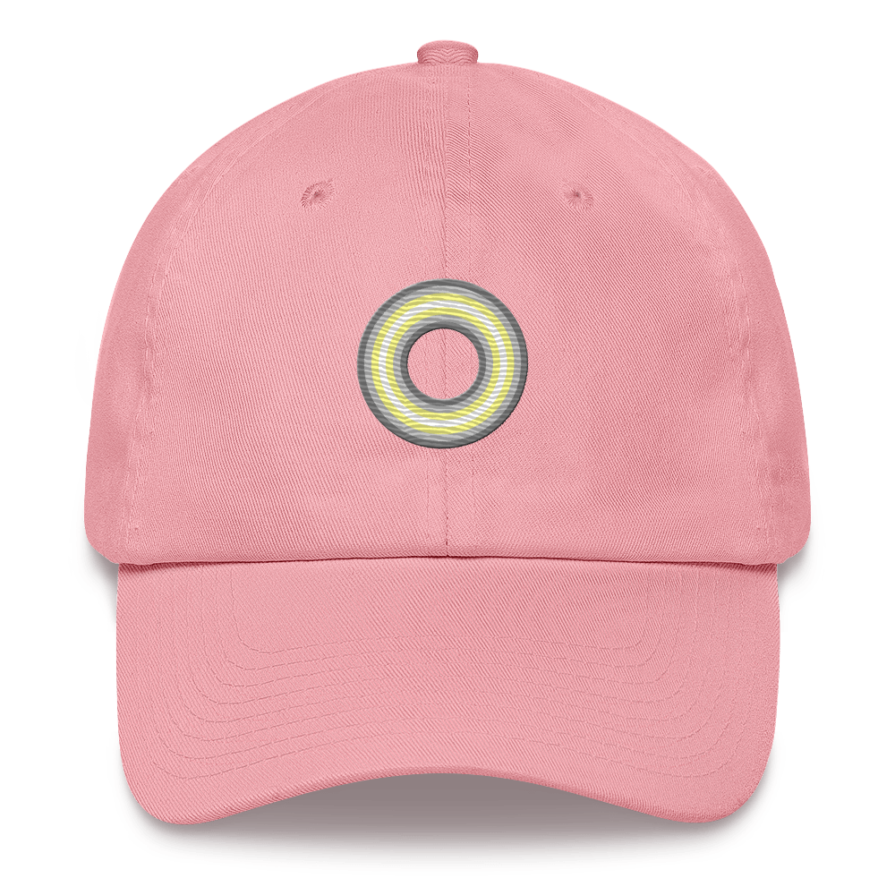 Embroidered Hat: Demigender Pride Ring Emblem Design