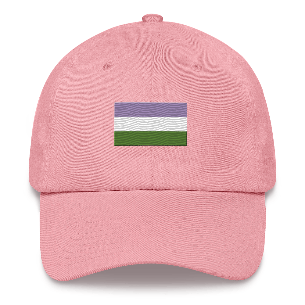Genderqueer Pride Flag Embroidered Hat