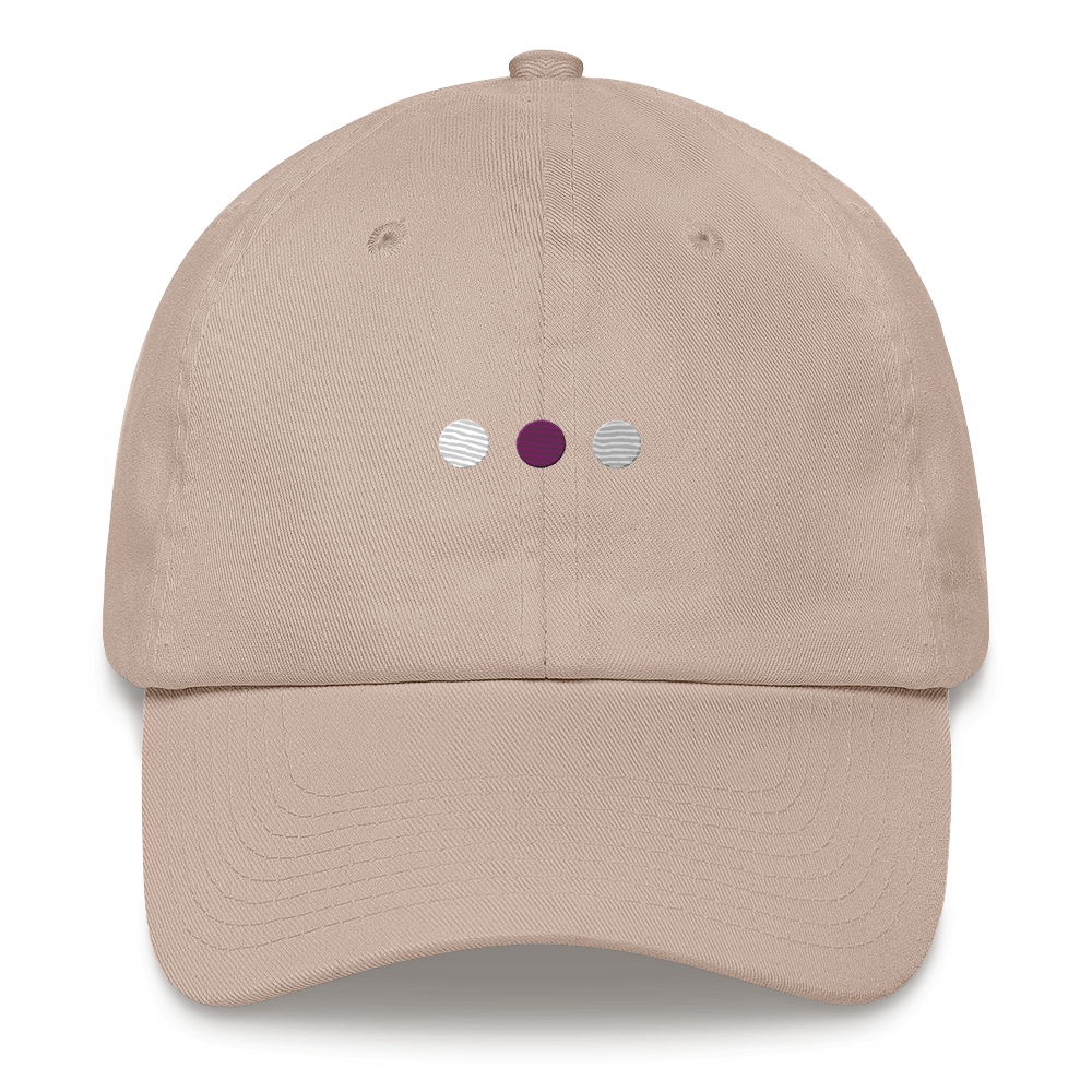 Embroidered Demisexual Hat: Pride Flag Horizontal Circle Design