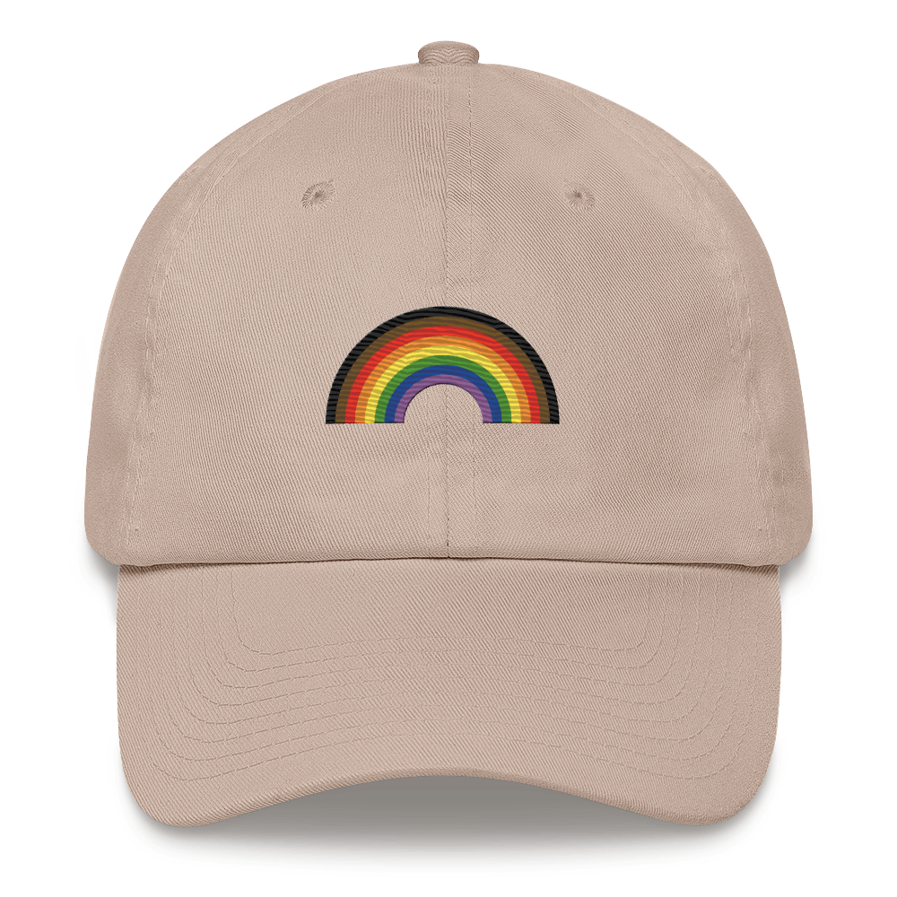Embroidered Philly Pride Rainbow Hat: Pride Flag LGBTQ+ Design