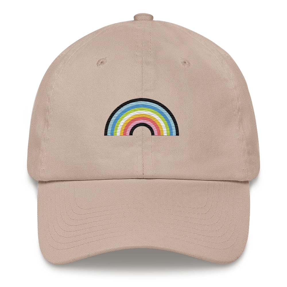 Embroidered Queer Rainbow Hat: Pride Flag LGBTQ+ Design
