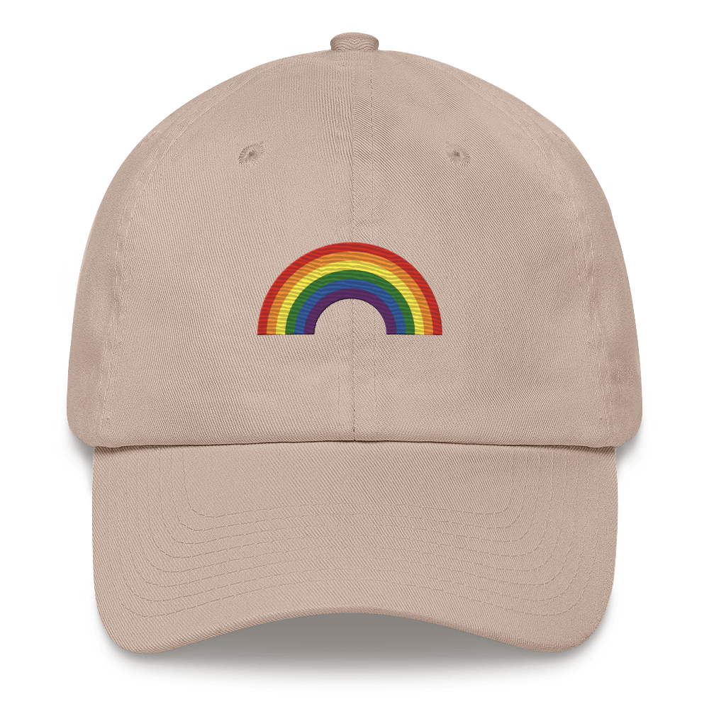 Embroidered Pride Rainbow Hat: Pride Flag LGBTQ+ Design