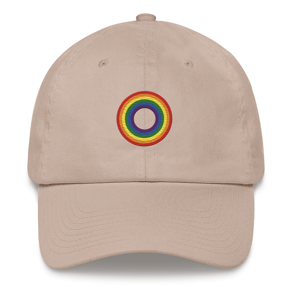 Embroidered Hat: LGBTQ+ Pride Ring Emblem Design