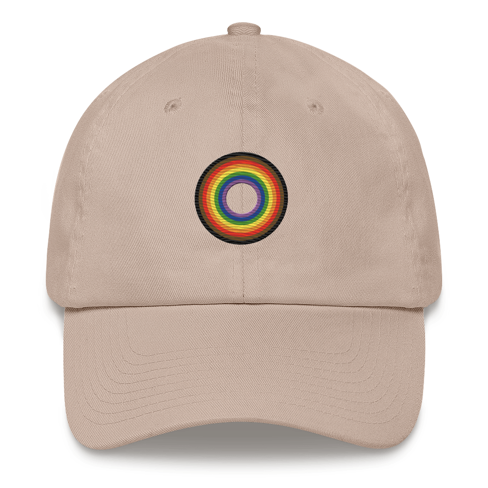 Embroidered Hat: Philly Pride Flag Ring Emblem Design