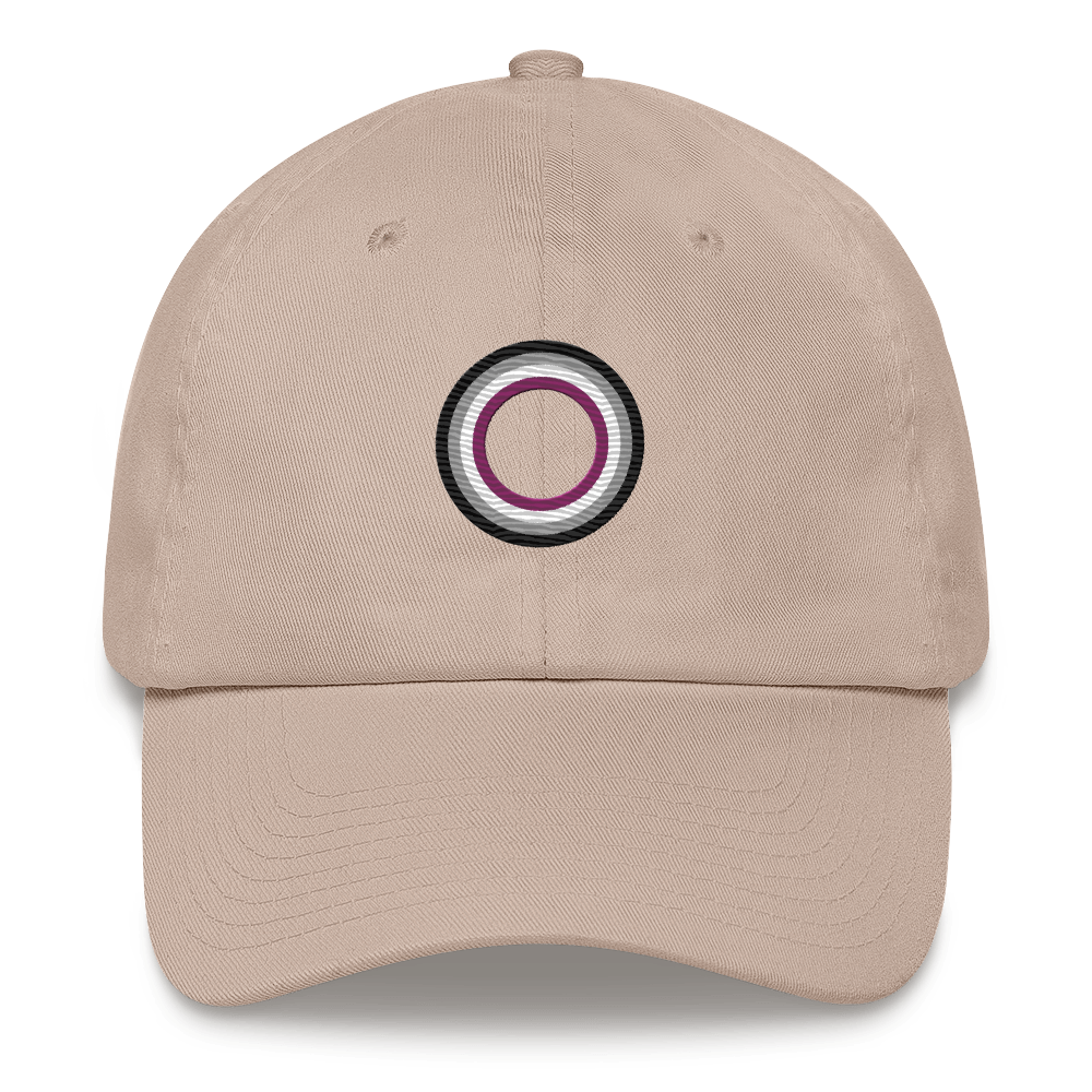 Embroidered Hat: Asexual Pride Ring Emblem Design