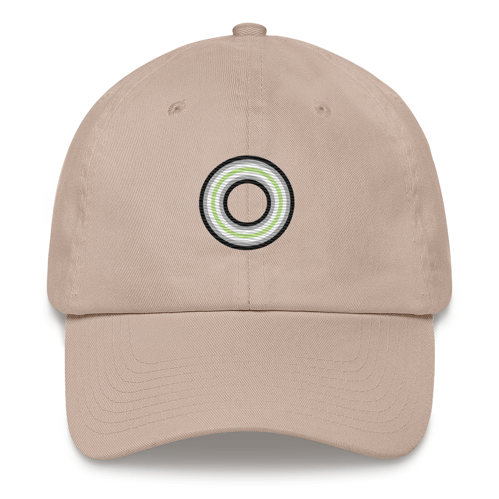 Embroidered Hat: Agender Pride Ring Emblem Design