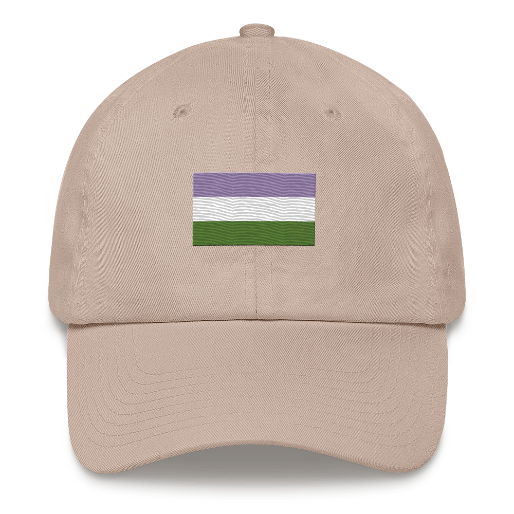 Genderqueer Pride Flag Embroidered Hat
