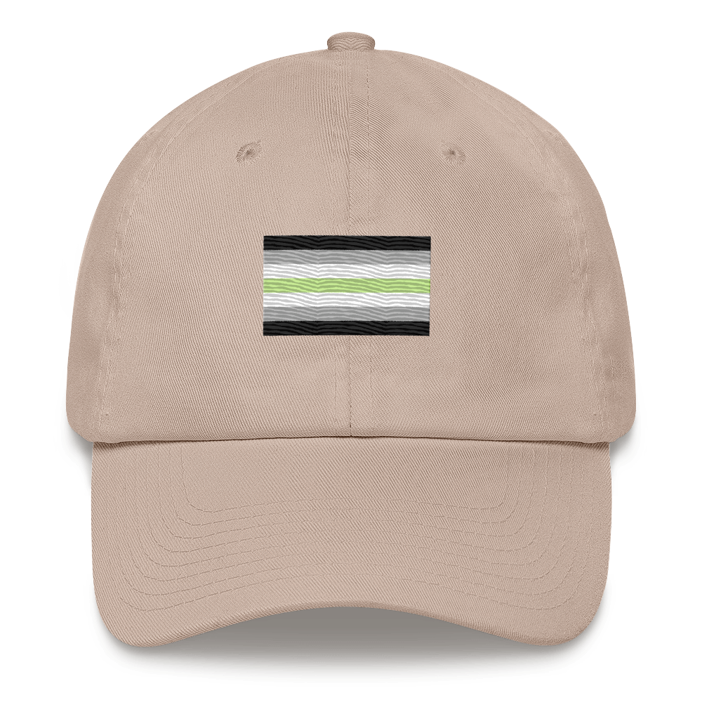 Agender Pride Flag Embroidered Hat