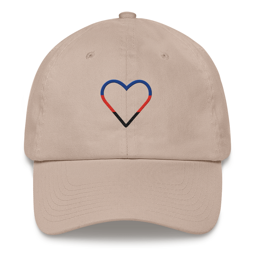 Polyamory Heart Hat: Embroidered Pride Cap