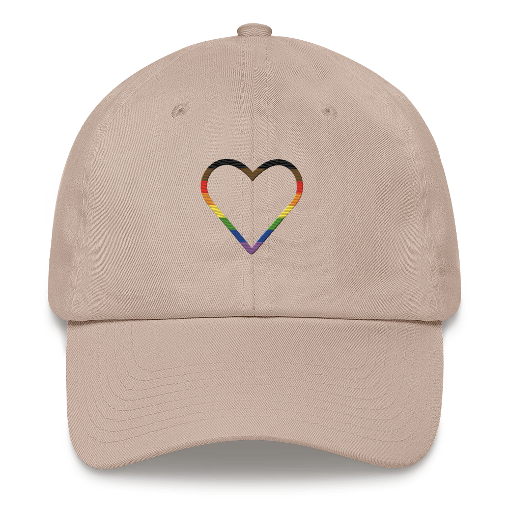 Philly Pride Heart Hat: Embroidered Pride Cap