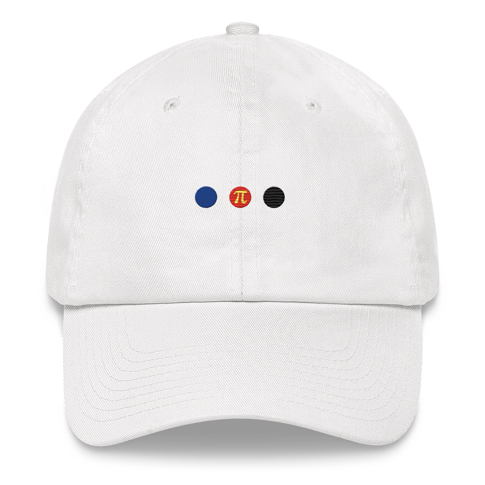 Embroidered Polyamory Hat: Pride Flag Horizontal Circle Design