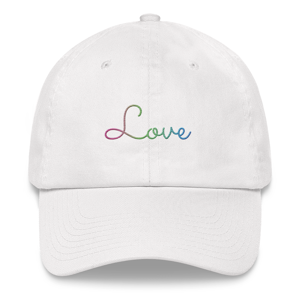 Polysexual Love Script Hat: Elegantly Embroidered Pride Cap