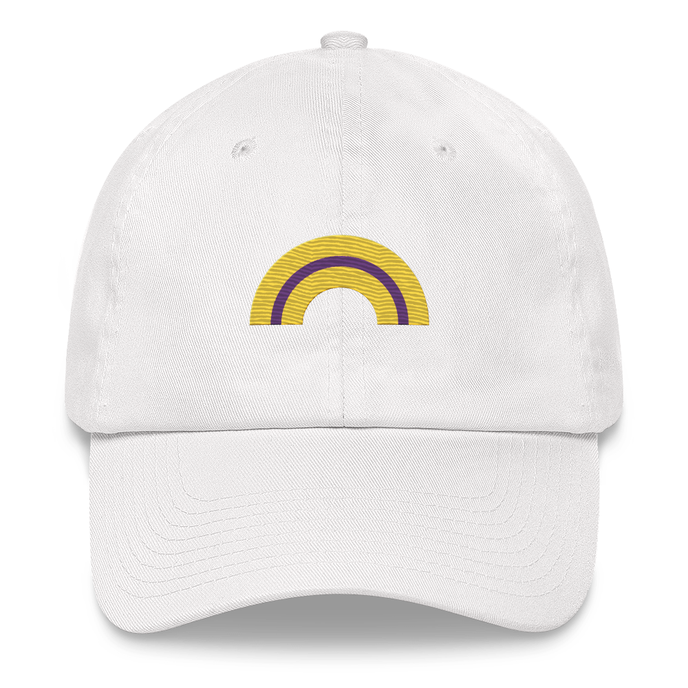 Embroidered Intersex Rainbow Hat: Pride Flag LGBTQ+ Design